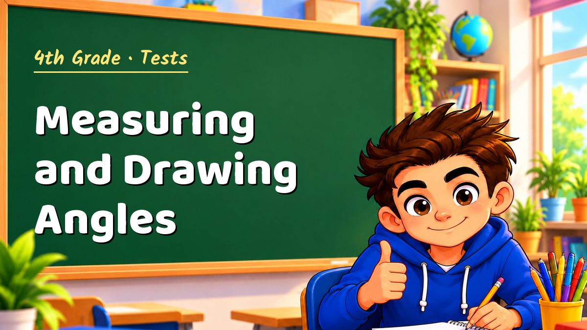 4th Grade math test: Measuring and Drawing Angles – Maths PDF