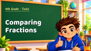 4th Grade Comparing Fractions Test with Point Values (PDF)
