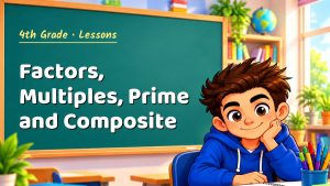 4th Grade Factors, Multiples, Prime and Composite Lesson (Free PDF)