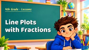 4th Grade Line Plots with Fractions Lesson (Free PDF)