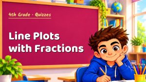 4th Grade Line Plots with Fractions Quiz: 10 Questions with Explanations