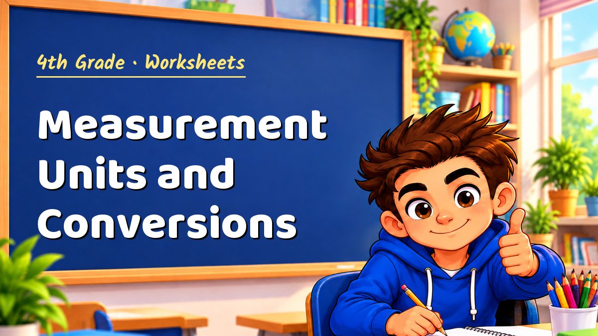 4th Grade math worksheet: Measurement Units and Conversions – Maths PDF
