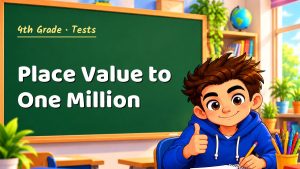 4th Grade Place Value to One Million Test with Point Values (PDF)