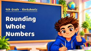 4th Grade Rounding Whole Numbers Worksheet (PDF)