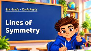 4th Grade Lines of Symmetry Worksheet (PDF)