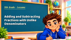 5th Grade Adding and Subtracting Fractions with Unlike Denominators Lesson (Free PDF)
