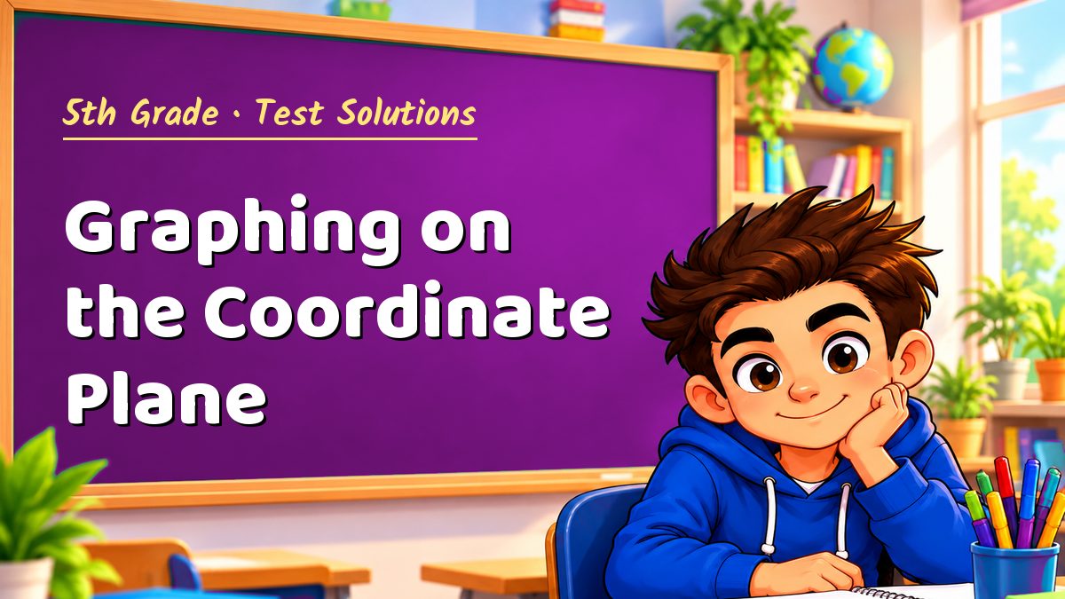 5th Grade math test solutions: Graphing on the Coordinate Plane – Maths PDF