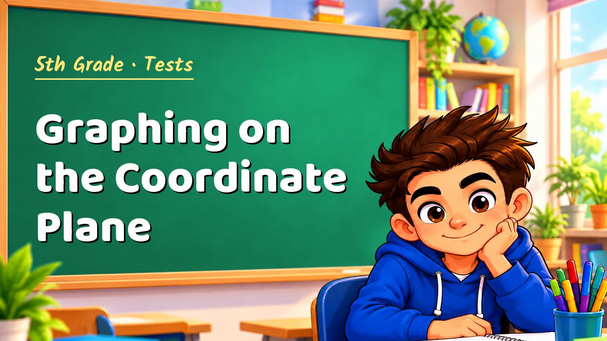 5th Grade math test: Graphing on the Coordinate Plane – Maths PDF