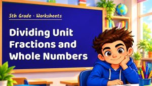 5th Grade Dividing Unit Fractions and Whole Numbers Worksheet (PDF)