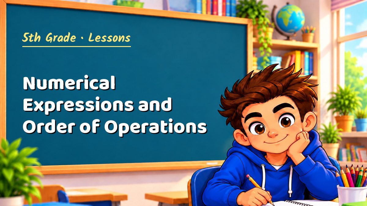 5th Grade math lesson: Numerical Expressions and Order of Operations – Maths PDF