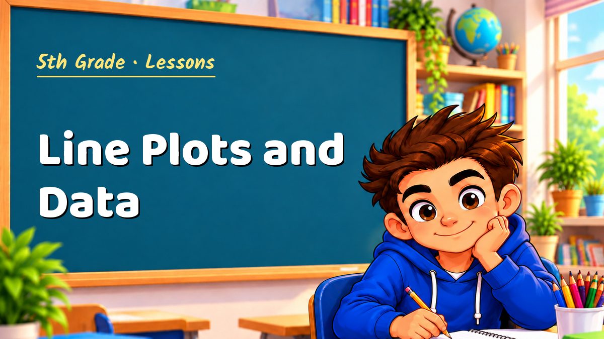 5th Grade math lesson: Line Plots and Data – Maths PDF