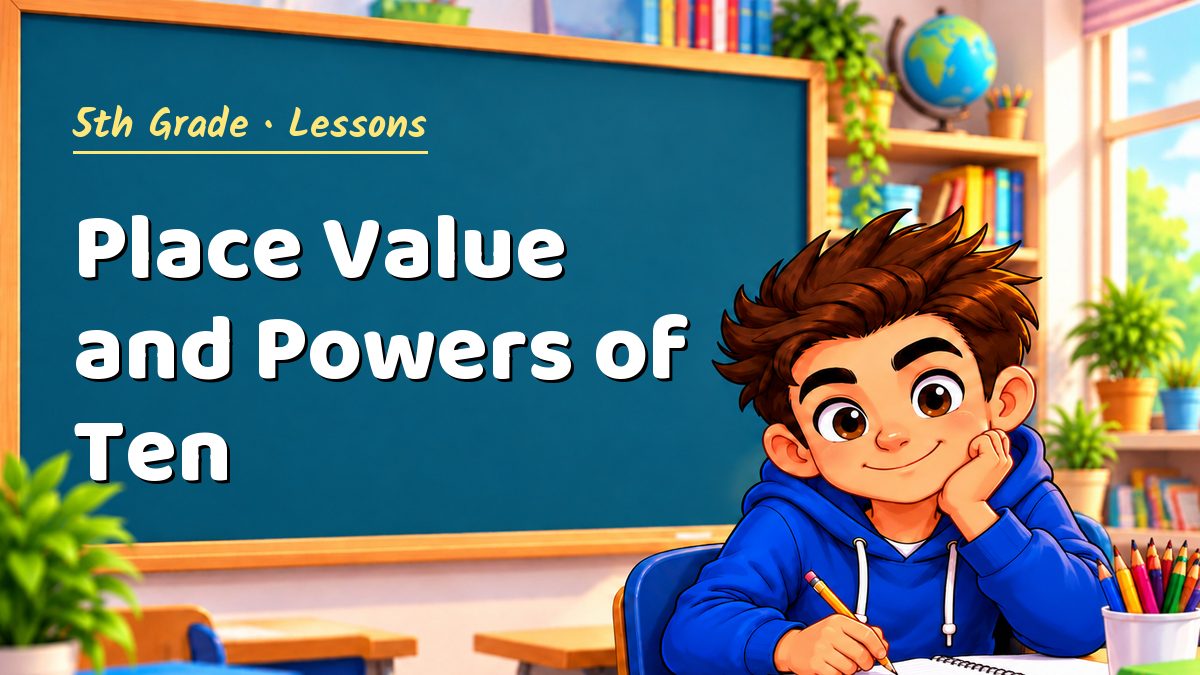 5th Grade math lesson: Place Value and Powers of Ten – Maths PDF