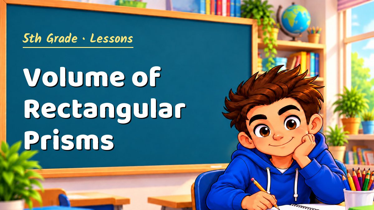 5th Grade math lesson: Volume of Rectangular Prisms – Maths PDF