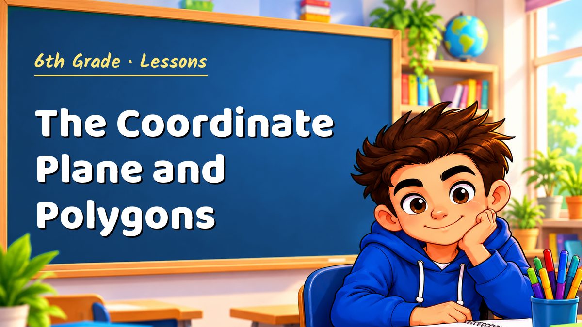 6th Grade math lesson: The Coordinate Plane and Polygons – Maths PDF