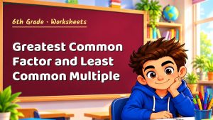 6th Grade Greatest Common Factor and Least Common Multiple Worksheet (PDF)