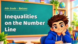 6th Grade Inequalities on the Number Line Quiz: 10 Questions with Explanations
