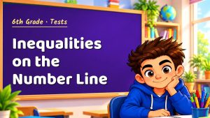 6th Grade Inequalities on the Number Line Test with Point Values (PDF)