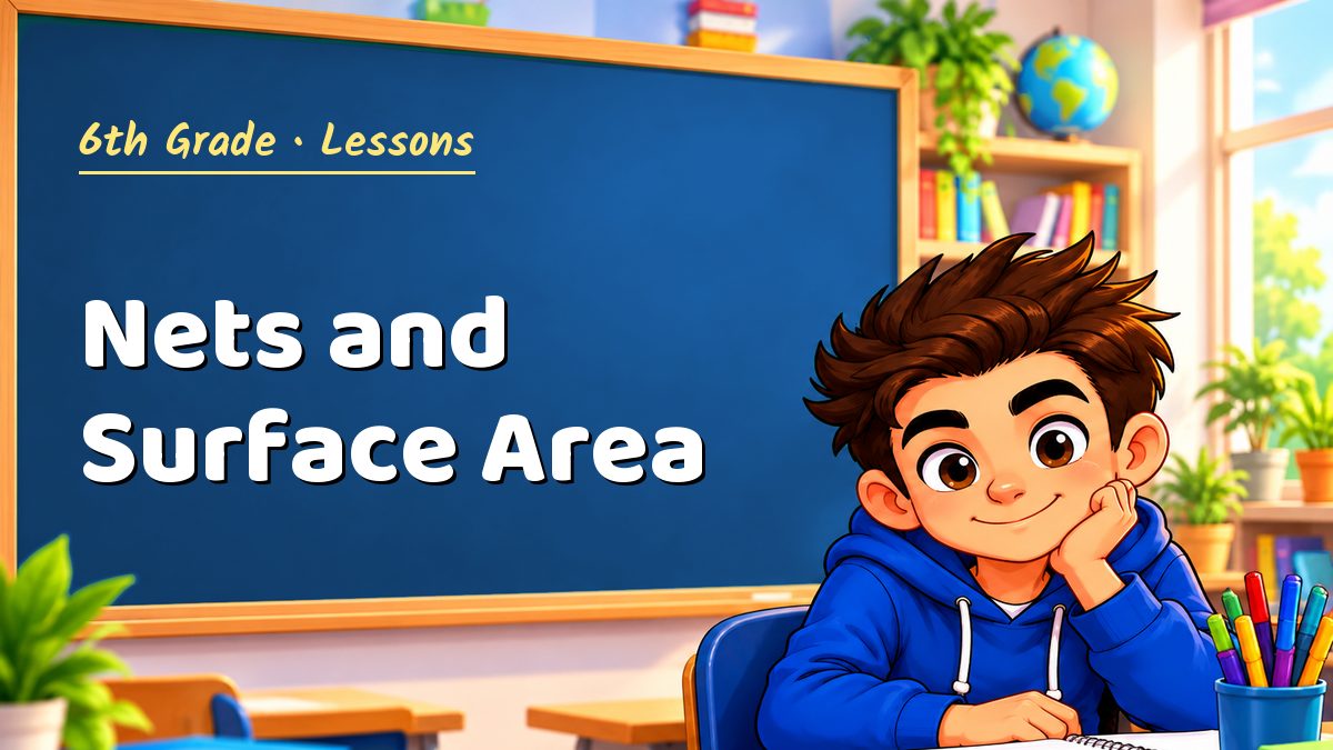 6th Grade math lesson: Nets and Surface Area – Maths PDF