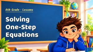 6th Grade Solving One-Step Equations Lesson (Free PDF)