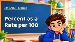 6th Grade Percent as a Rate per 100 Lesson (Free PDF)