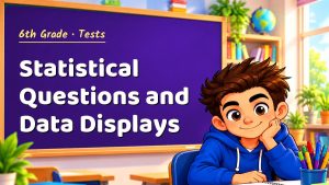 6th Grade Statistical Questions and Data Displays Test with Point Values (PDF)