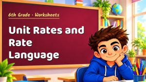 6th Grade Unit Rates and Rate Language Worksheet (PDF)