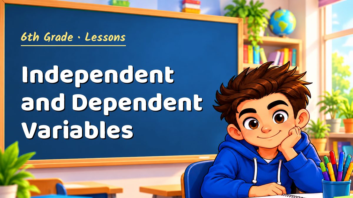 6th Grade math lesson: Independent and Dependent Variables – Maths PDF