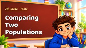 7th Grade Comparing Two Populations Test with Point Values (PDF)