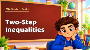 7th Grade Two-Step Inequalities Test with Point Values (PDF)