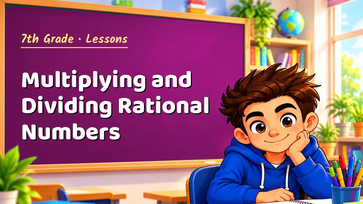 7th Grade math lesson: Multiplying and Dividing Rational Numbers – Maths PDF