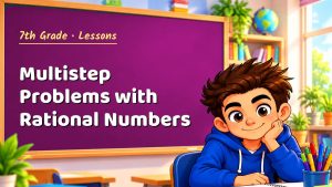 7th Grade Multistep Problems with Rational Numbers Lesson (Free PDF)