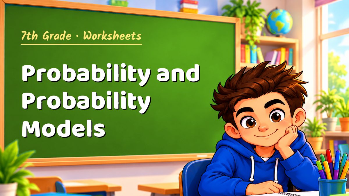 7th Grade math worksheet: Probability and Probability Models – Maths PDF