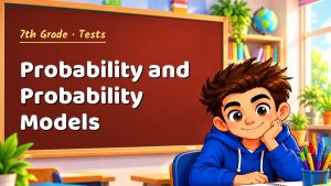 7th Grade Probability and Probability Models Test with Point Values (PDF)