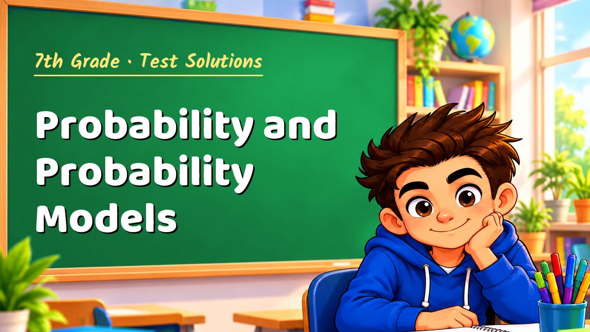 7th Grade math test solutions: Probability and Probability Models – Maths PDF