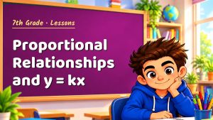 7th Grade Proportional Relationships and y = kx Lesson (Free PDF)