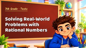 7th Grade Solving Real-World Problems with Rational Numbers Test with Point Values (PDF)