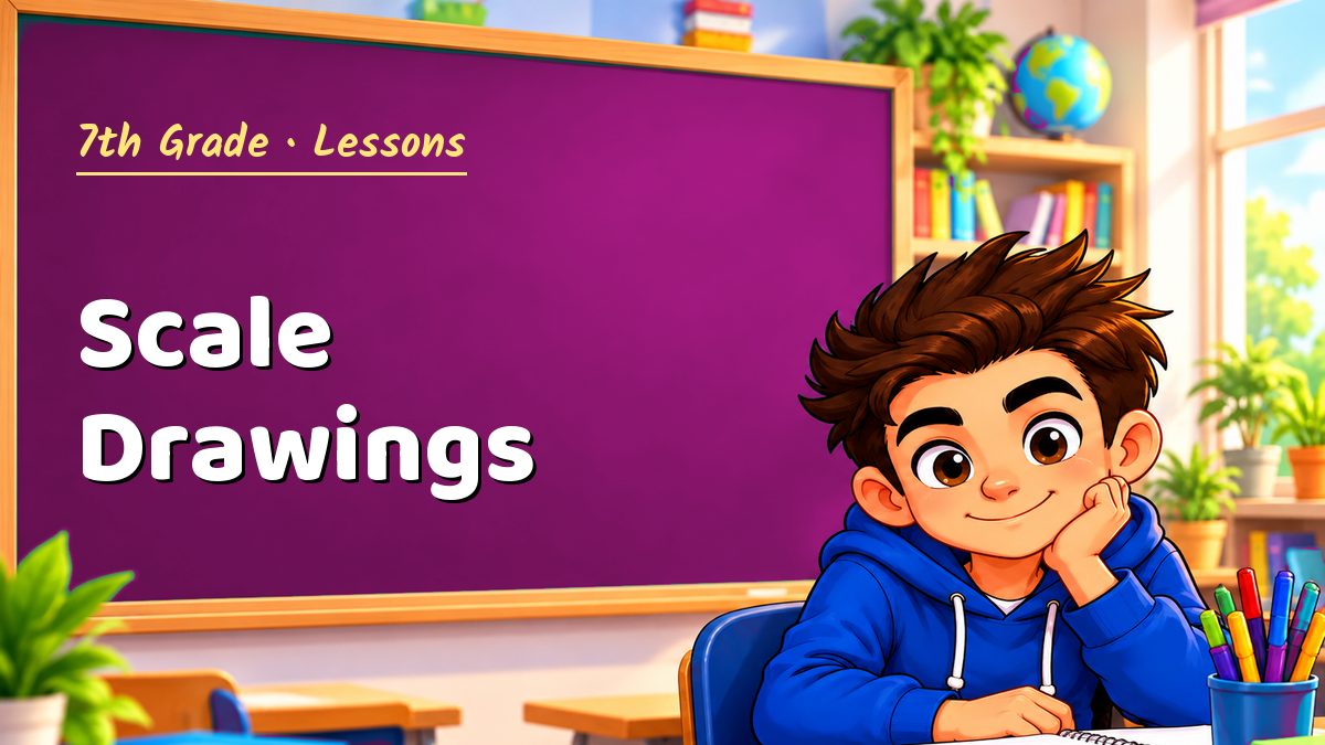 7th Grade math lesson: Scale Drawings – Maths PDF