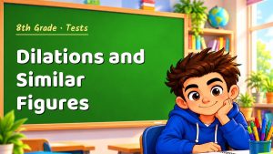 8th Grade Dilations and Similar Figures Test with Point Values (PDF)