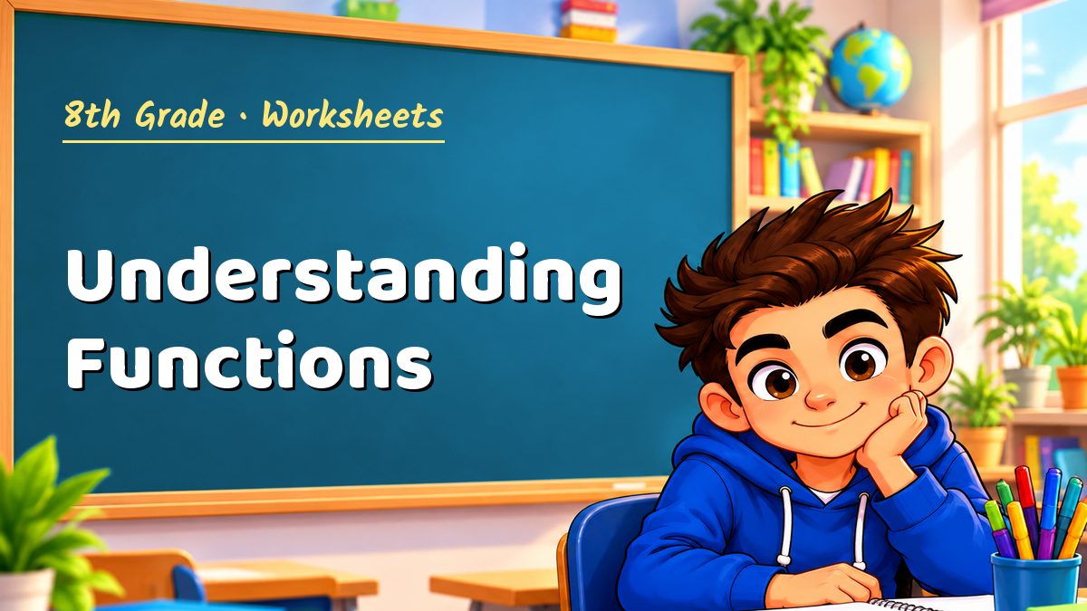 8th Grade math worksheet: Understanding Functions – Maths PDF