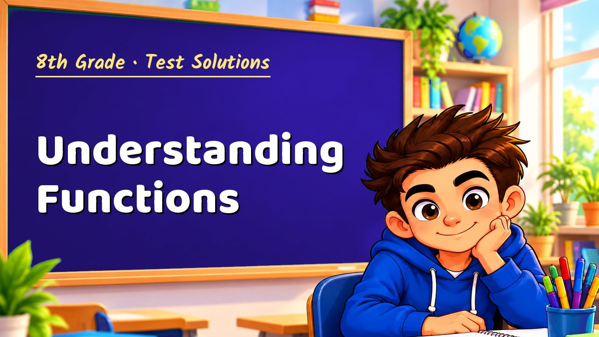 8th Grade math test solutions: Understanding Functions – Maths PDF