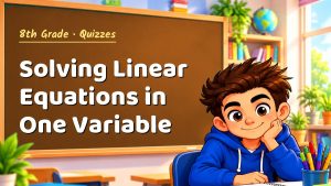 8th Grade Solving Linear Equations in One Variable Quiz: 10 Questions with Explanations