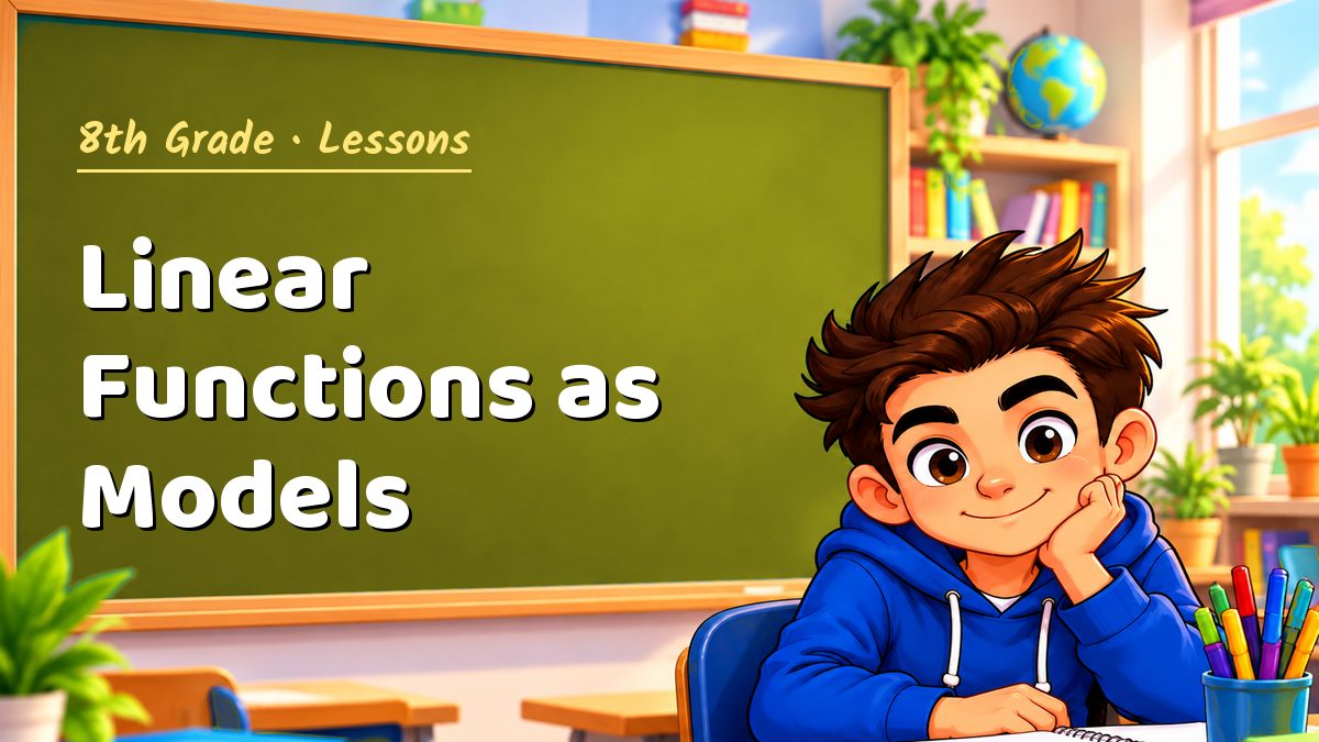 8th Grade math lesson: Linear Functions as Models – Maths PDF