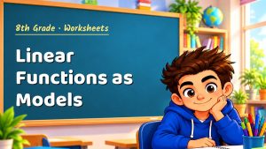 8th Grade Linear Functions as Models Worksheet (PDF)