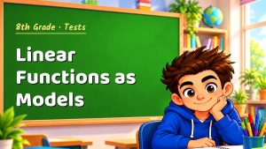 8th Grade Linear Functions as Models Test with Point Values (PDF)
