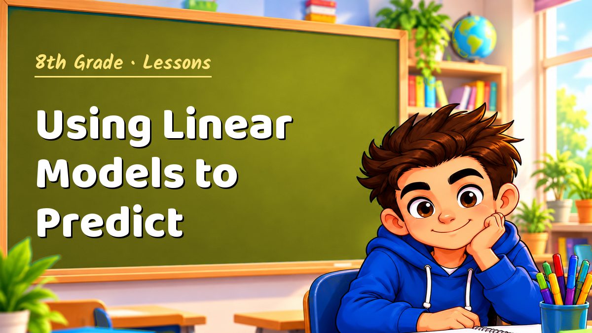 8th Grade math lesson: Using Linear Models to Predict – Maths PDF