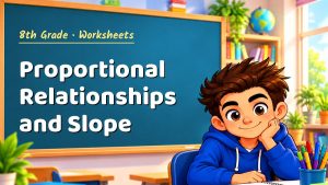 8th Grade Proportional Relationships and Slope Worksheet (PDF)