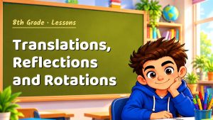 8th Grade Translations, Reflections and Rotations Lesson (Free PDF)