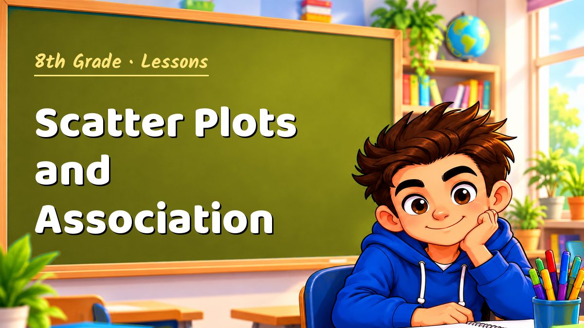 8th Grade math lesson: Scatter Plots and Association – Maths PDF