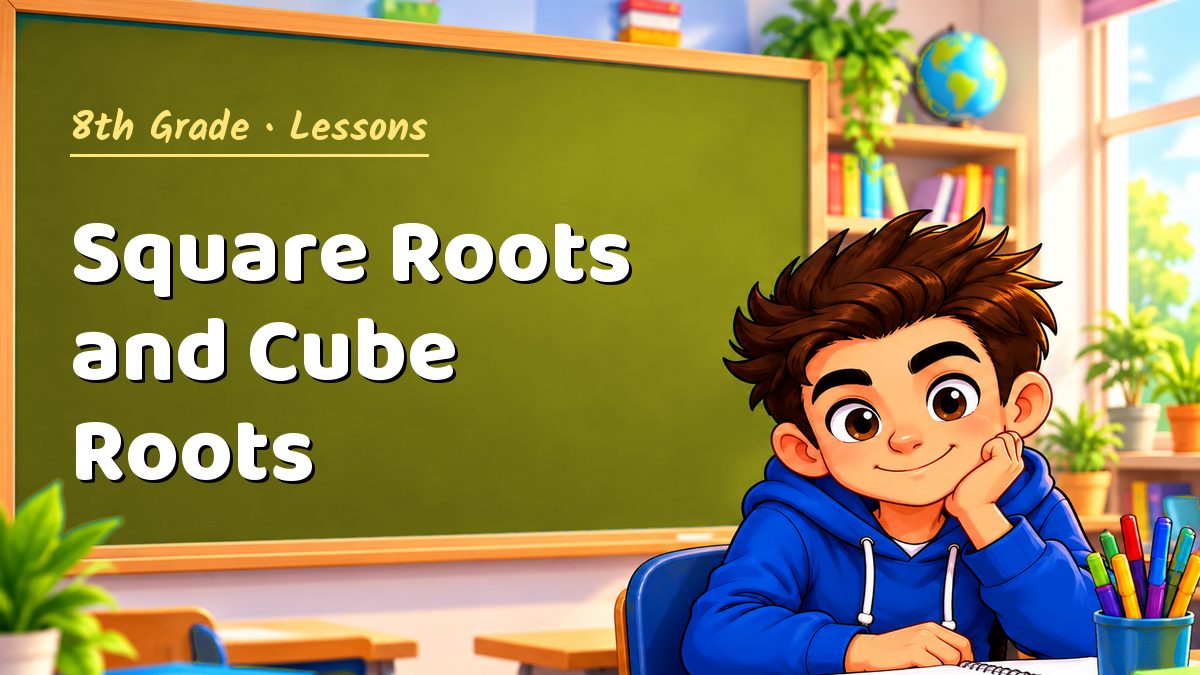 8th Grade math lesson: Square Roots and Cube Roots – Maths PDF