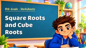 8th Grade Square Roots and Cube Roots Worksheet (PDF)